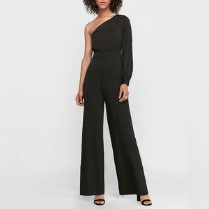 Express Jumpsuit Romper One Sleeve Women’s US Size 4 Black